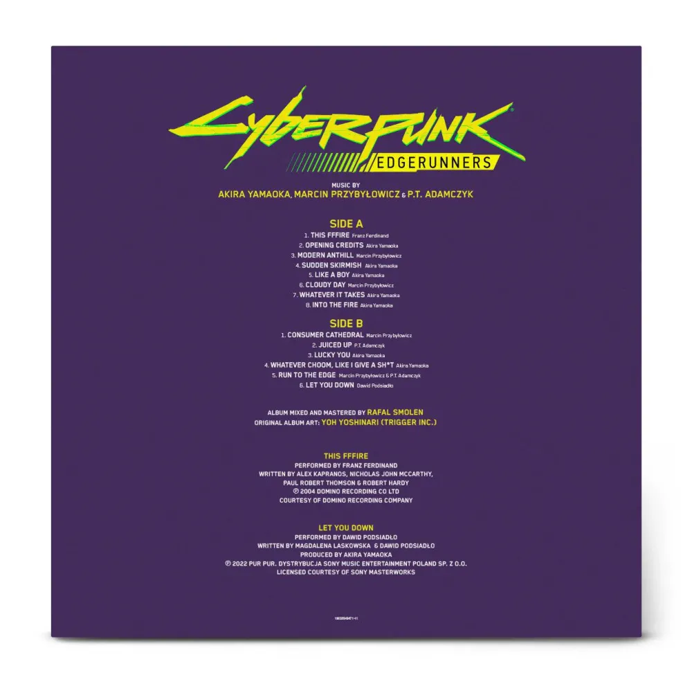 Discount AENT/Milan Record Cyberpunk Edgerunners - Original Series Soundtrack - Vinyl