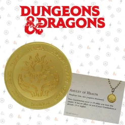 New Fanattik Dungeons & Dragons - 24k Gold Plated Amulet of Health - Medallion