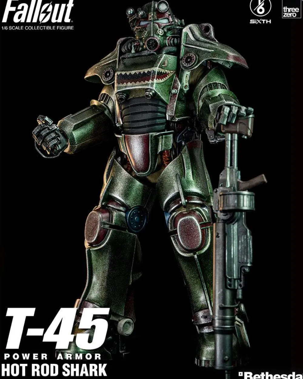Fashion threezero Fallout - T-45 Power Armor Hot Rod Shark 1/6 Scale - Action Figure