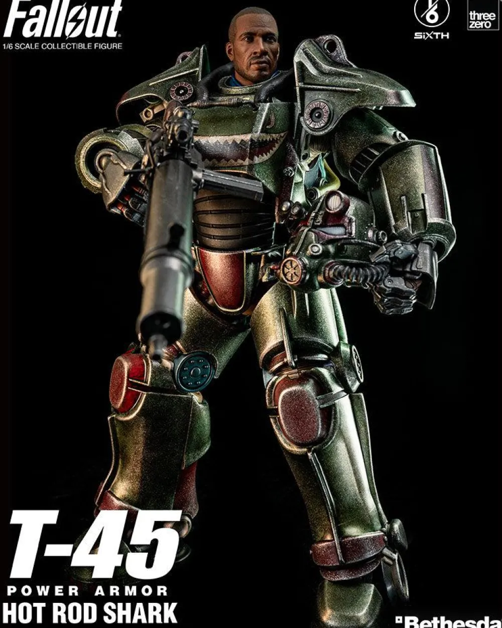 Fashion threezero Fallout - T-45 Power Armor Hot Rod Shark 1/6 Scale - Action Figure