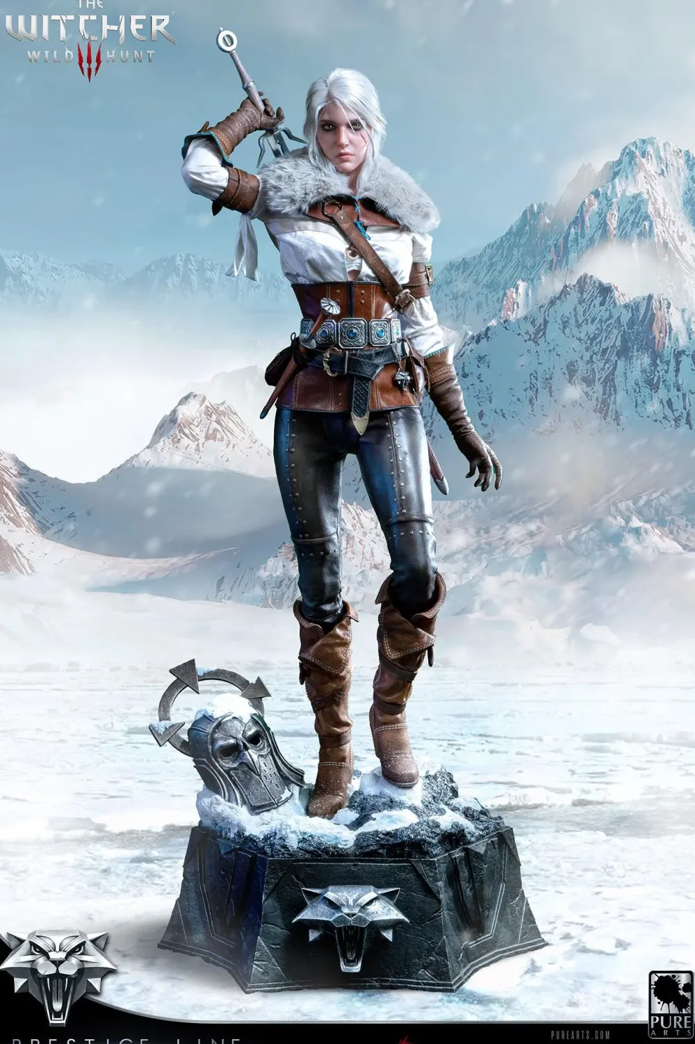 Fashion PureArts The Witcher 3 Wild Hunt - Ciri of Cintra 1-2 Scale - Statue