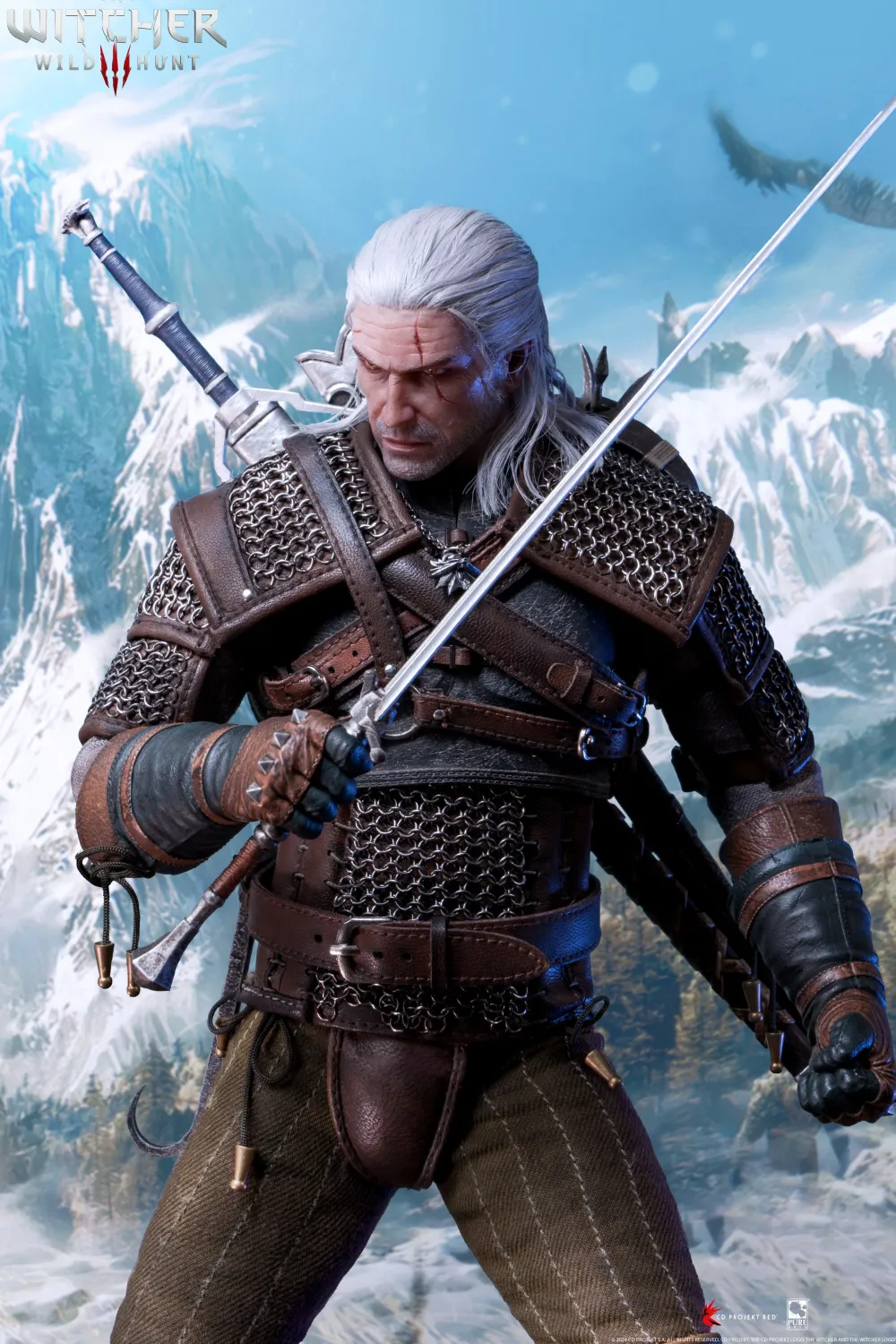 Online PureArts The Witcher 3 Wild Hunt - Geralt of Rivia 1-6 Scale - Action Figure
