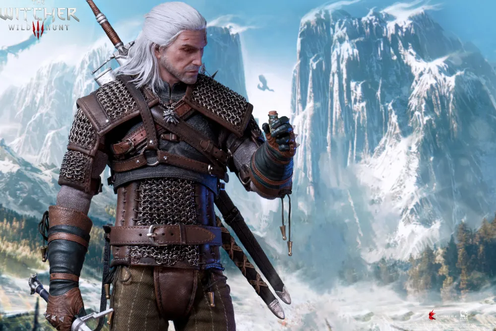 Online PureArts The Witcher 3 Wild Hunt - Geralt of Rivia 1-6 Scale - Action Figure