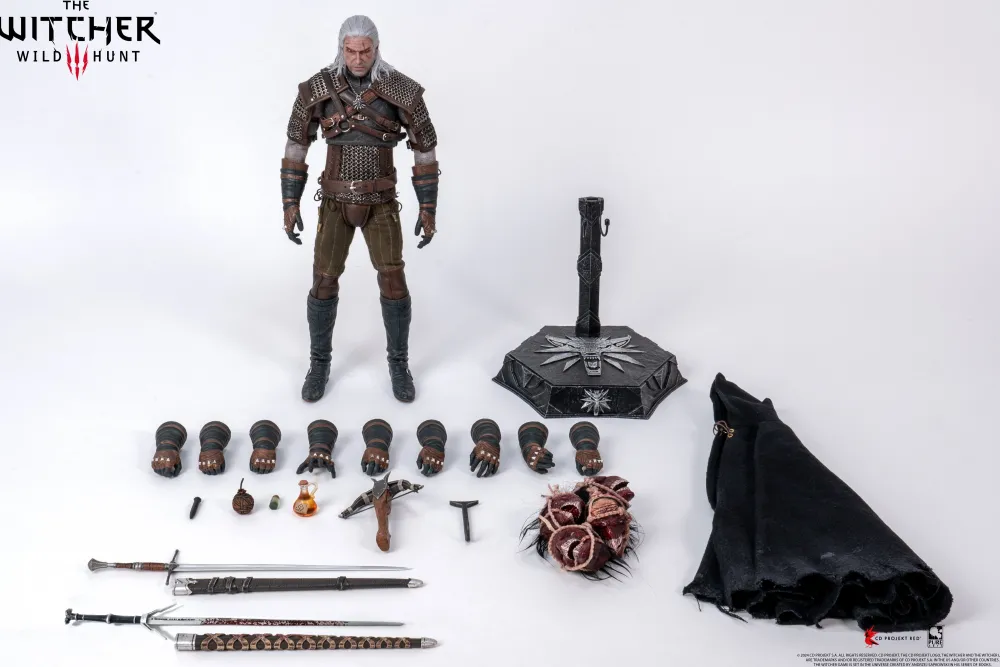 Online PureArts The Witcher 3 Wild Hunt - Geralt of Rivia 1-6 Scale - Action Figure