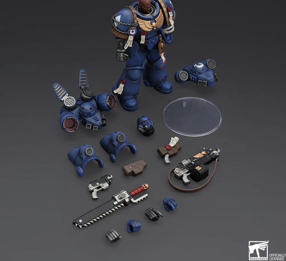 Outlet Joytoy Warhammer 40,000: Space Marine 2 - Ultramarines, Brother Chairon - Action Figure