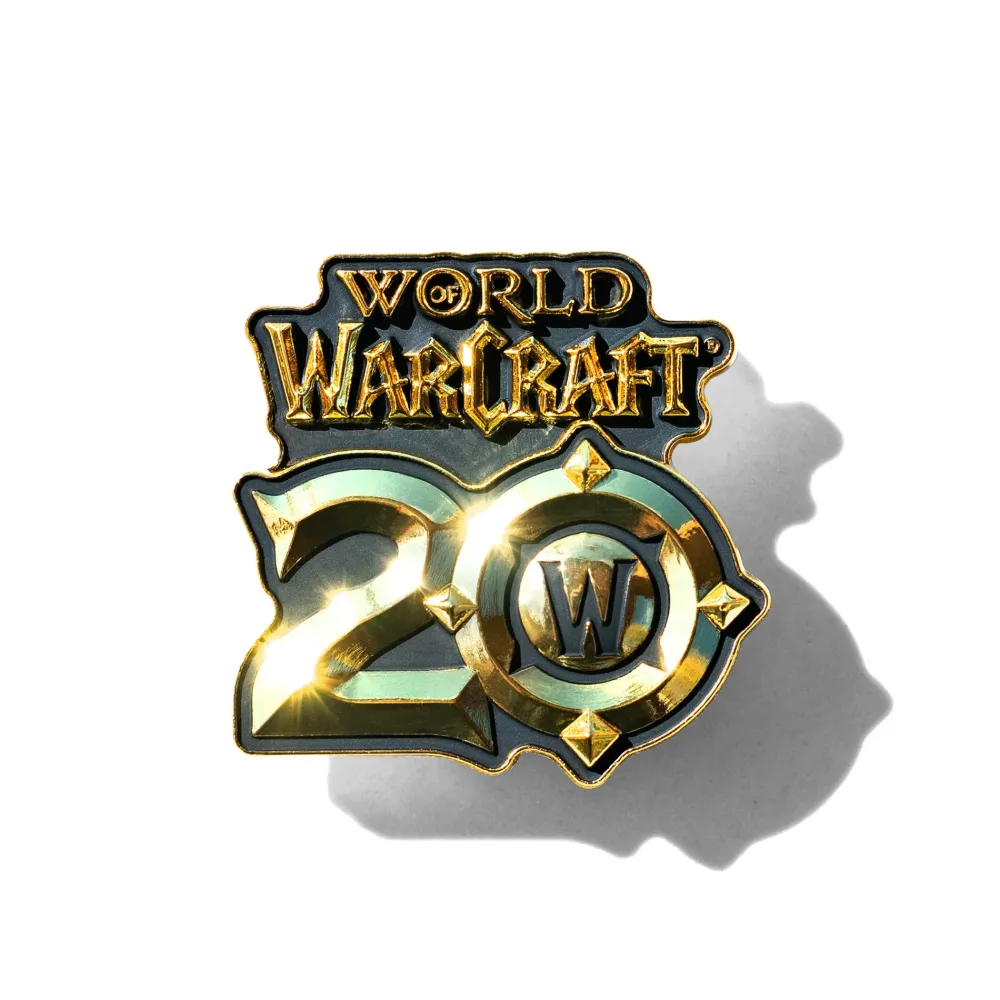 Online Bolt Production World of Warcraft - 20th Anniversary - Pin