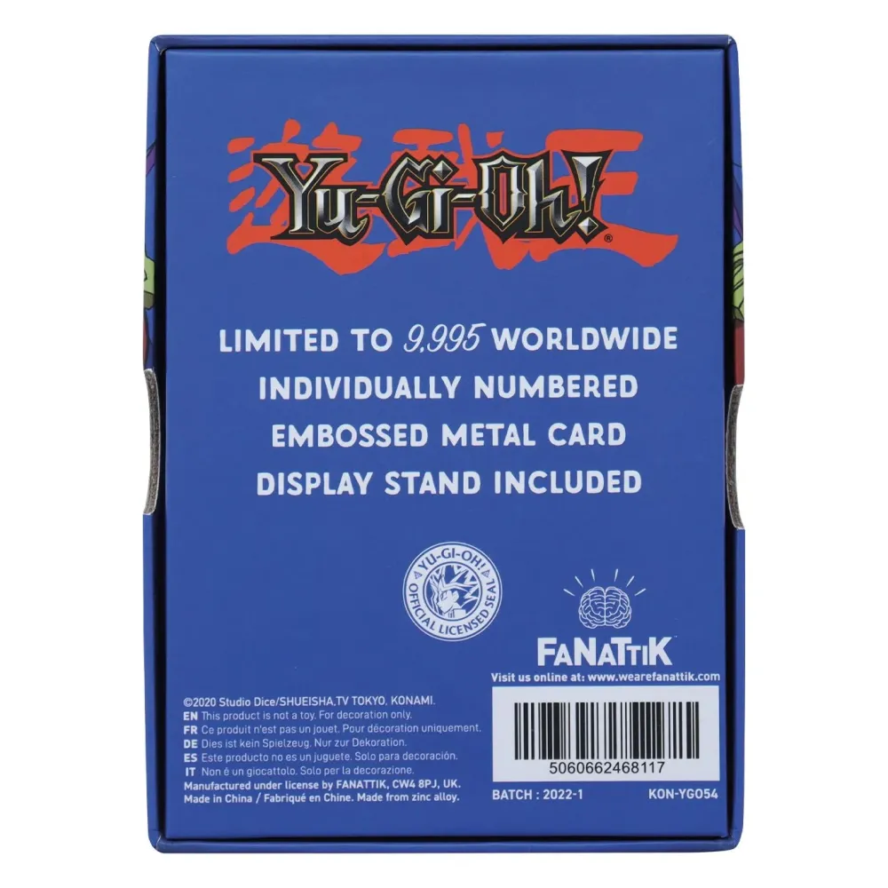 Clearance Fanattik Yu-Gi-Oh! - Limited Edition Time Wizard Metal - Card