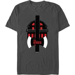 Clearance Fifth Sun Amityville Horror - Amityville Horror House Charcoal Unisex T-Shirt