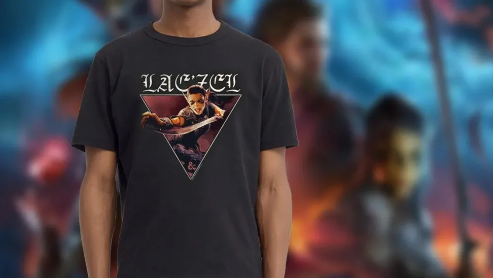Best Fifth Sun Baldur's Gate 3 - Lae'zel Hero Shot - T-Shirt