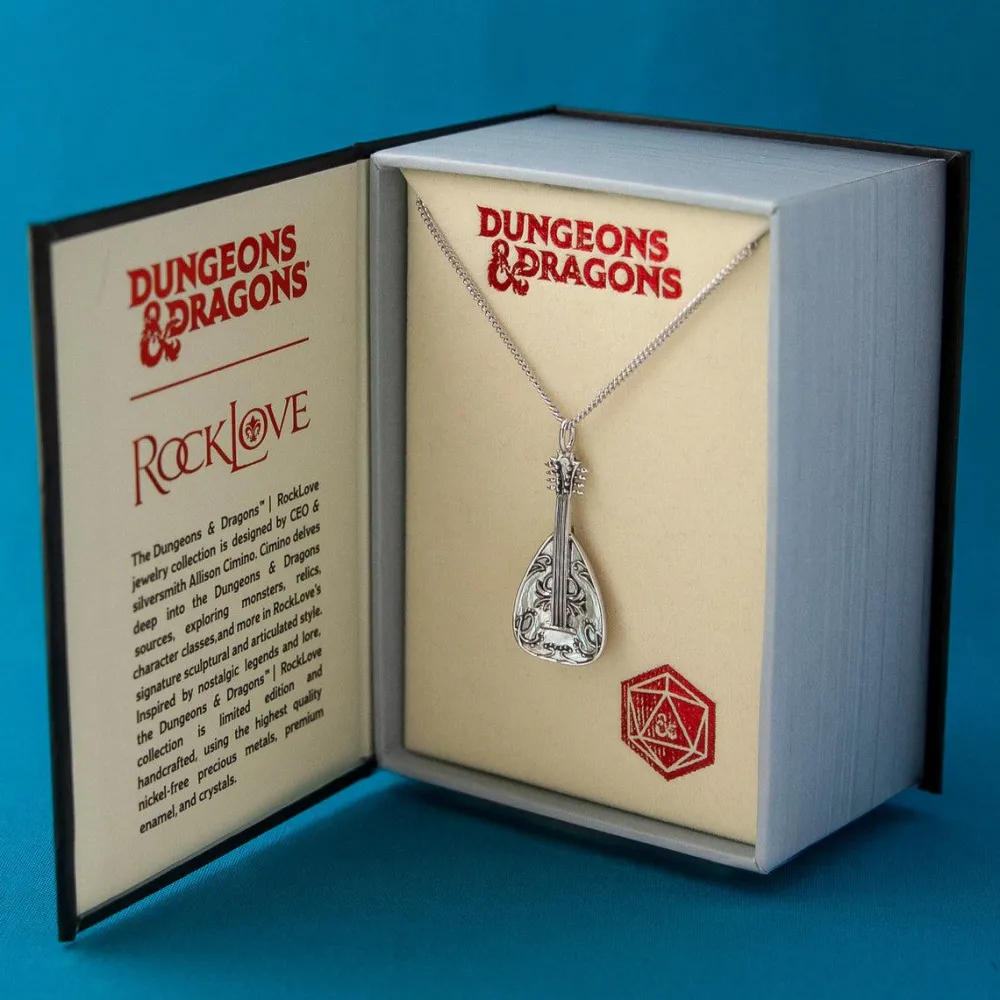 Best RockLove Jewelry Dungeons and Dragons X RockLove Bard Lute Necklace