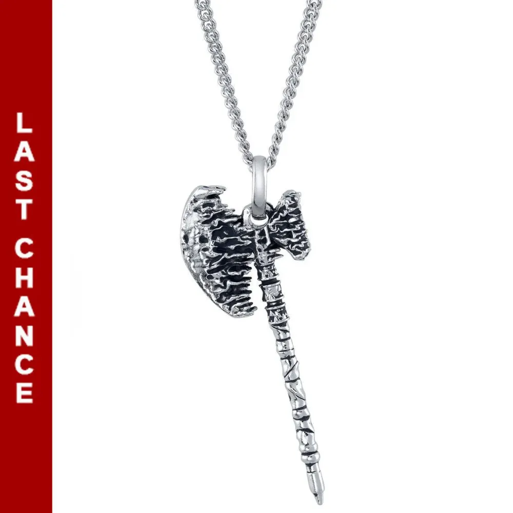 Fashion RockLove Jewelry Dungeons and Dragons X RockLove Holga Molten Axe Necklace