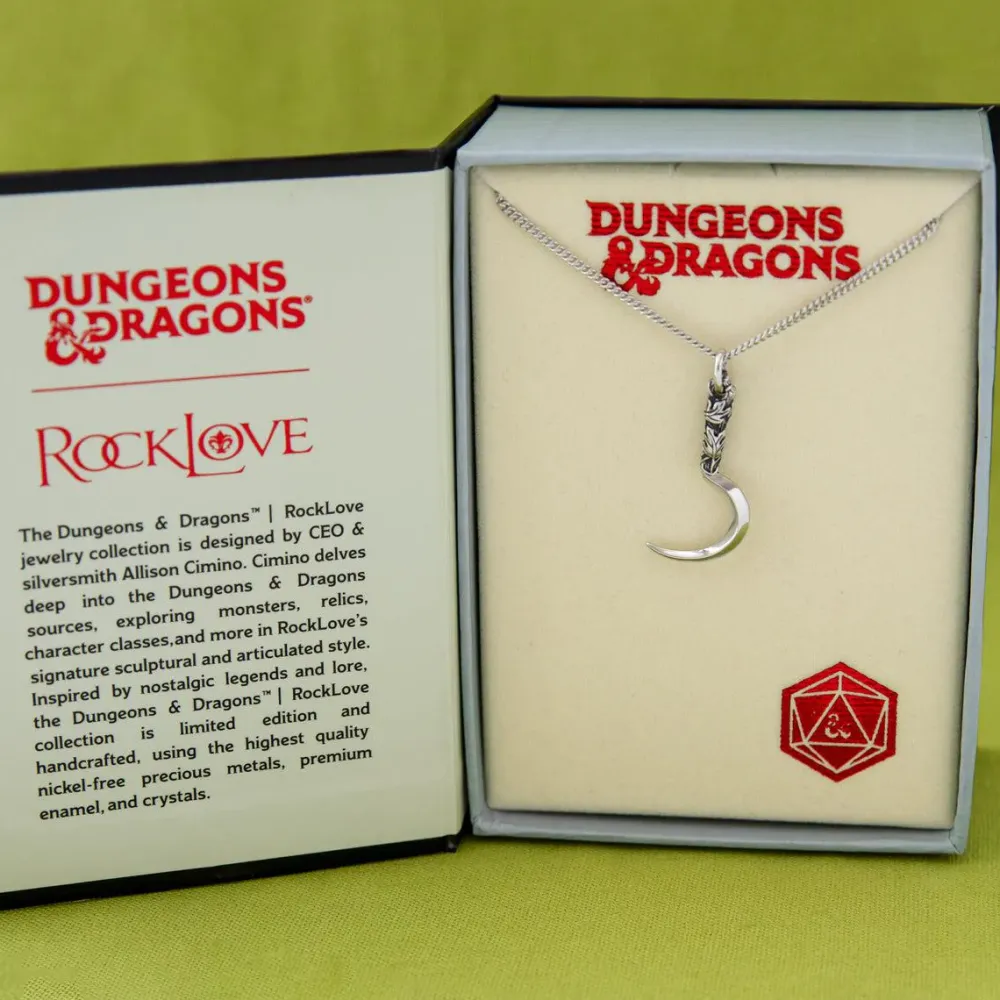 New RockLove Jewelry Dungeons and Dragons X RockLove Druid Boline Knife Necklace