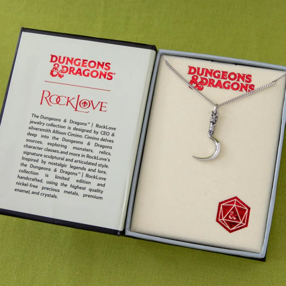 New RockLove Jewelry Dungeons and Dragons X RockLove Druid Boline Knife Necklace