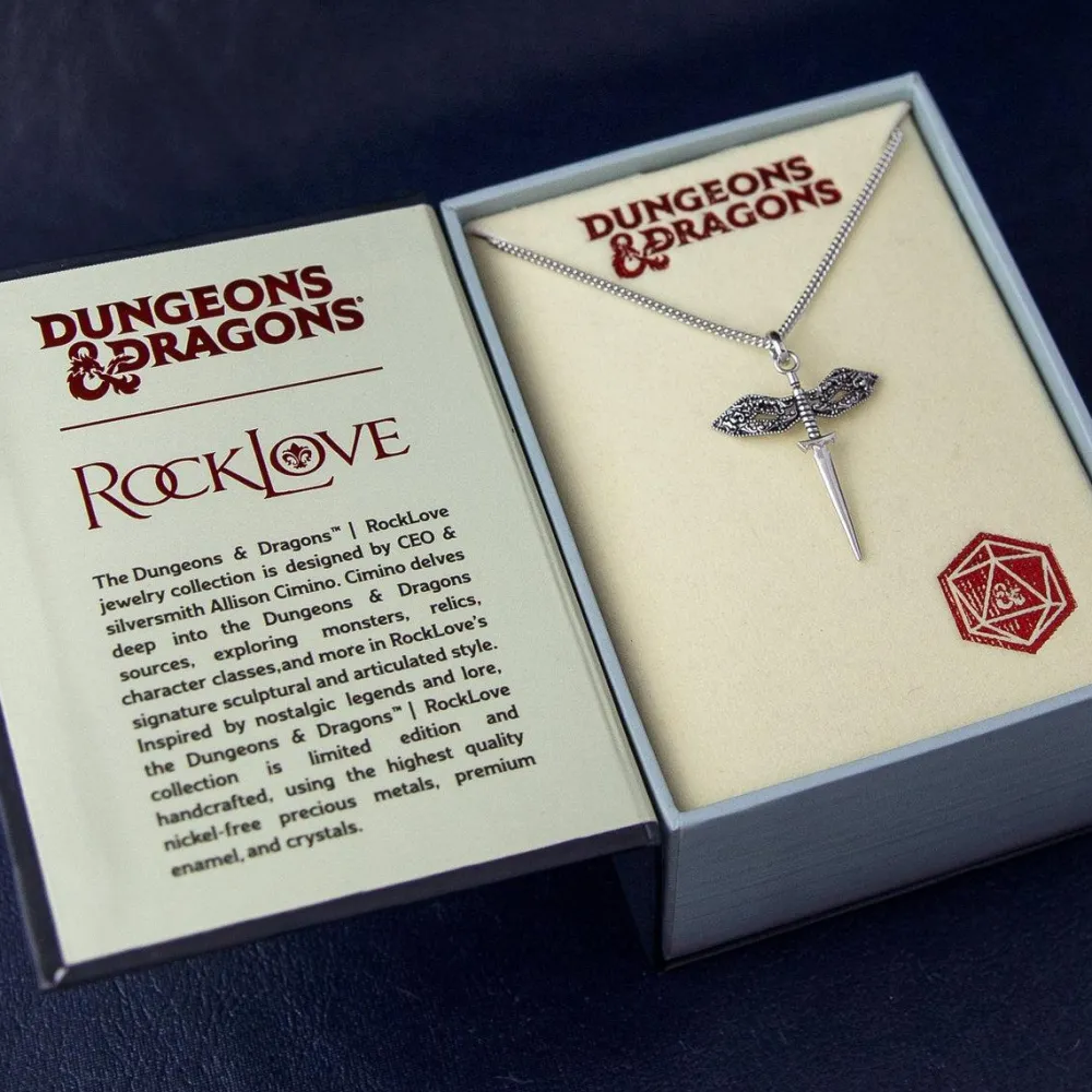 Online RockLove Jewelry Dungeons and Dragons X RockLove Rogue Dagger Necklace