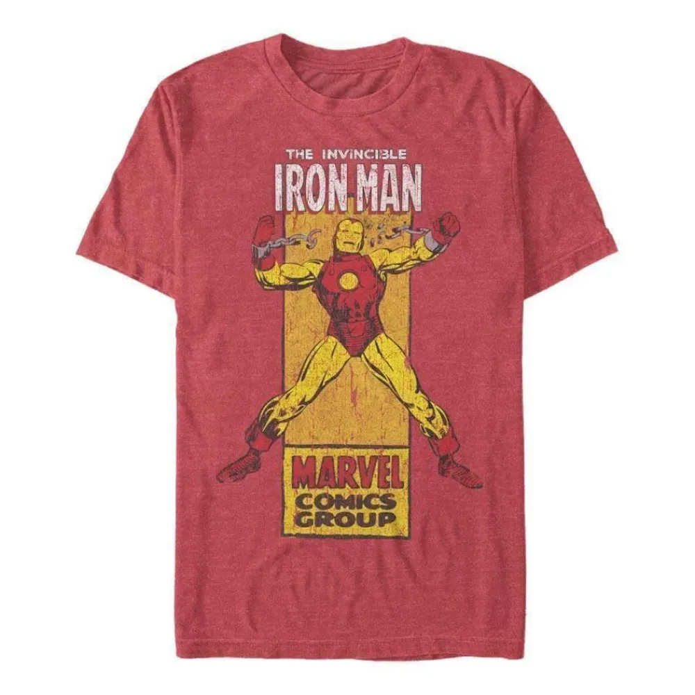 Sale Fifth Sun Iron Man - Invincible Iron Man - Red T-Shirt