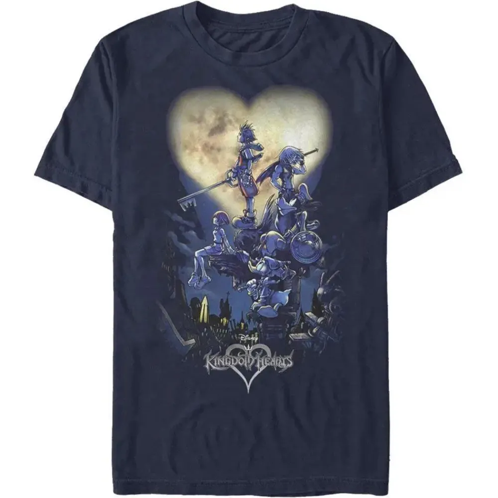 Best Fifth Sun Kingdom Hearts - Kingdom Hearts 1 Box Art - T-Shirt
