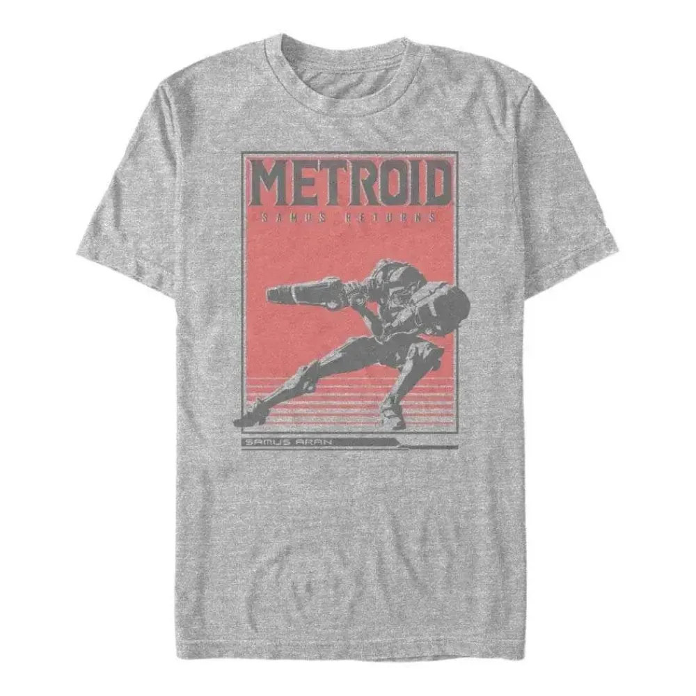 Outlet Fifth Sun Metroid - Samus Solid Distressed - T-Shirt