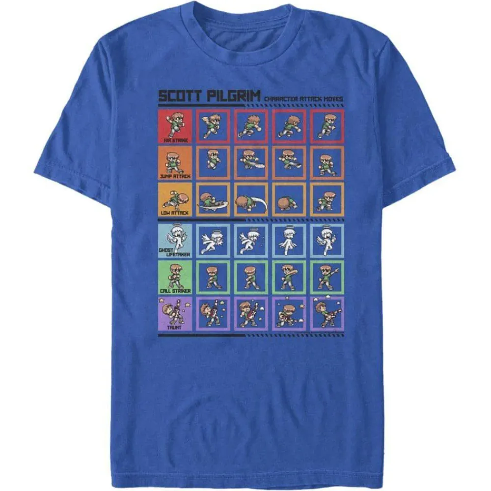 Sale Fifth Sun Scott Pilgrim - Pilgrim Fight Moves - T-Shirt