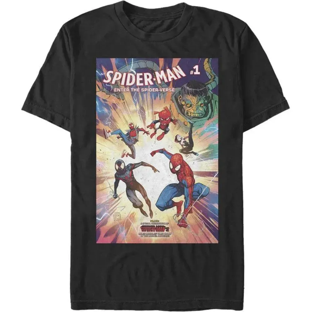 Hot Fifth Sun Spider-Man - Enter the Spider-Verse #1 Comic Cover - T-Shirt