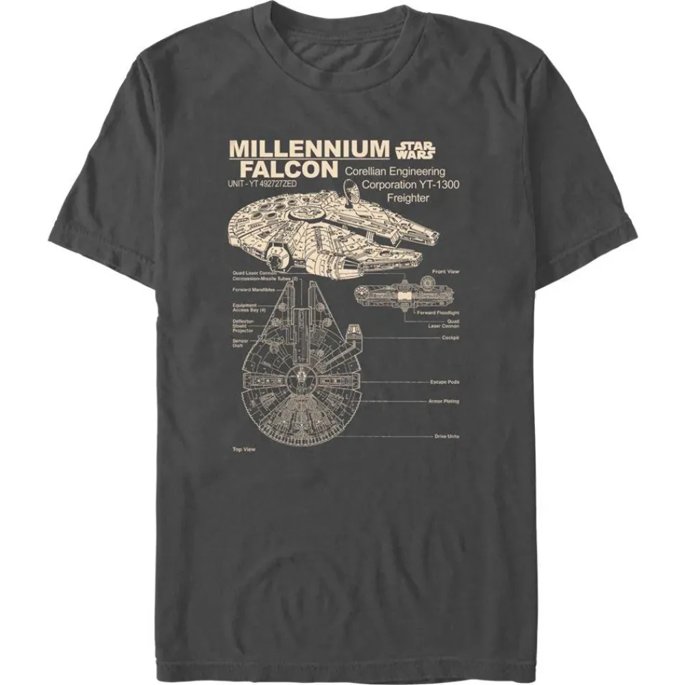 Clearance Fifth Sun Star Wars - Corellian Freighter - T-Shirt
