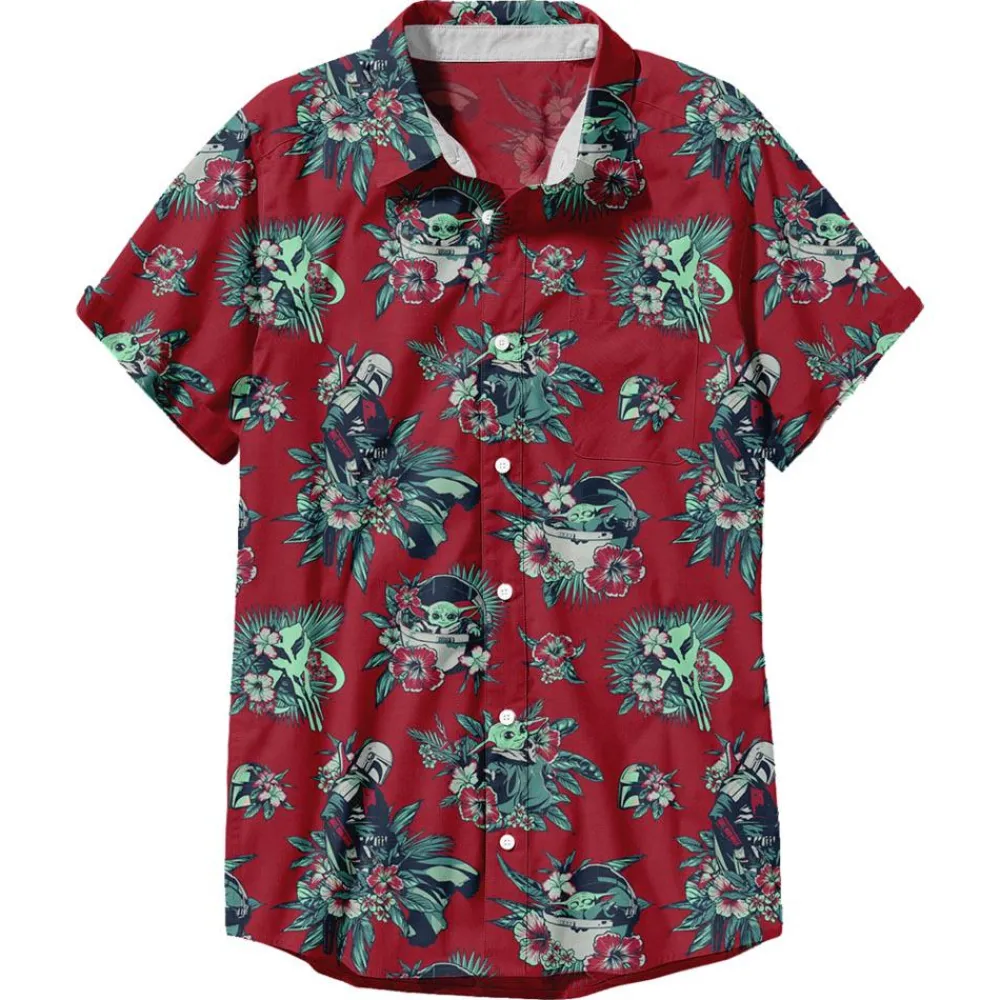 Fashion Fifth Sun Star Wars: The Mandalorian - This Is The Bouquet Grogu - Button Down