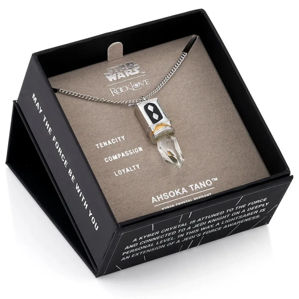 Discount RockLove Jewelry Star Wars X RockLove Ahsoka Tano Kyber Crystal Necklace