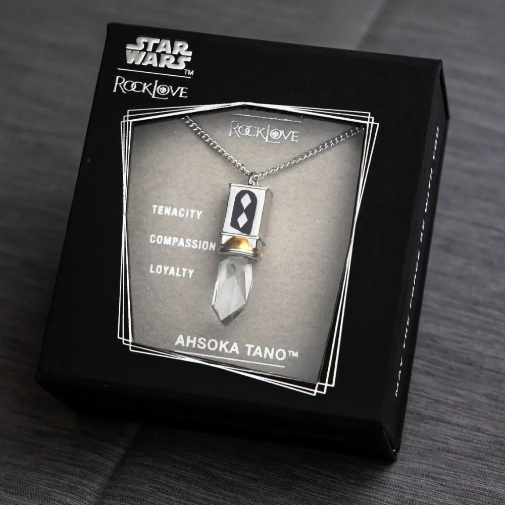 Discount RockLove Jewelry Star Wars X RockLove Ahsoka Tano Kyber Crystal Necklace