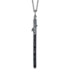 Discount RockLove Jewelry Star Wars X RockLove Darksaber Crystal Lightsaber Necklace