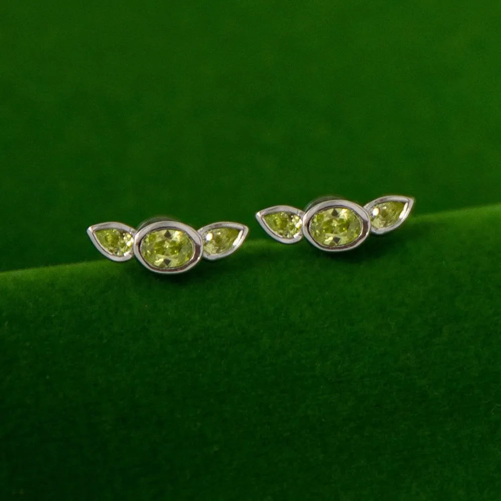 New RockLove Jewelry Star Wars X RockLove Grogu Crystal Stud Earrings