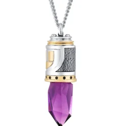 Clearance RockLove Jewelry Star Wars X RockLove Mace Windu Kyber Crystal Necklace