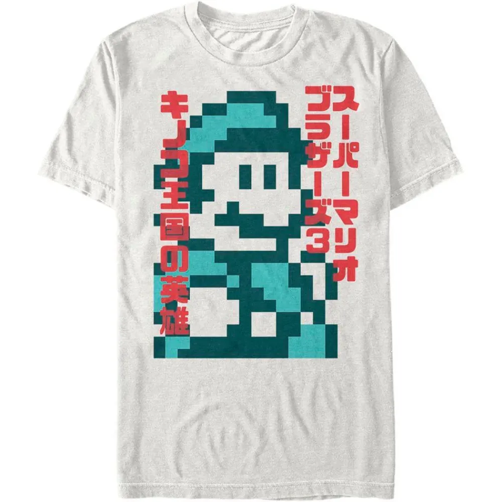 Best Fifth Sun Super Mario Bros. - 3 Hiragana - T-Shirt