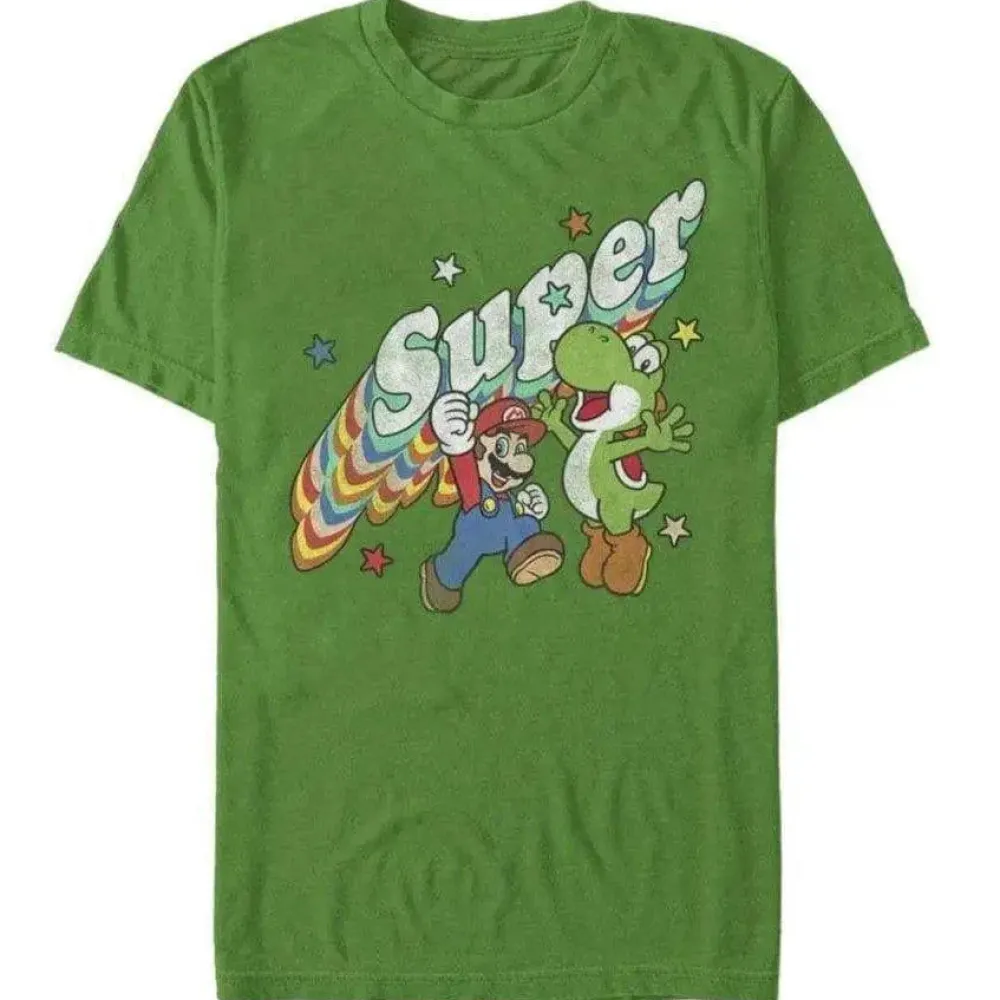 Sale Fifth Sun Super Mario Bros. - Mario and Yoshi - T-Shirt