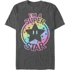 Sale Fifth Sun Super Mario Bros. - Mario Rainbow Super Star - T-Shirt