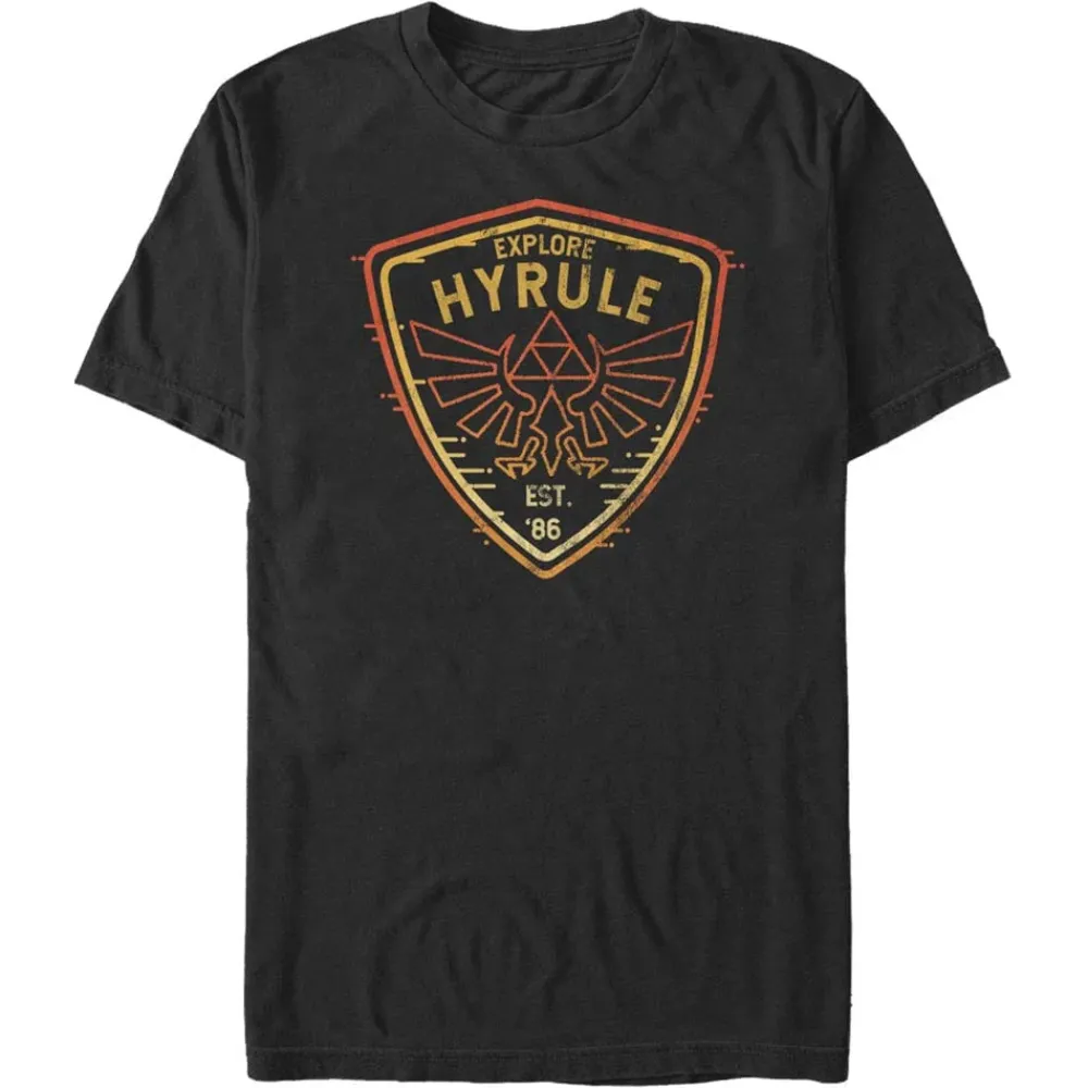 Sale Fifth Sun The Legend of Zelda - Explore Hyrule 1986 - T-Shirt