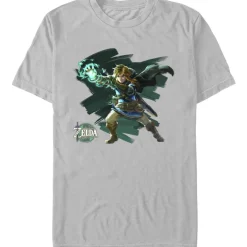 Sale Fifth Sun The Legend of Zelda - Tears of the Kingdom Painterly Link Stance - T-Shirt
